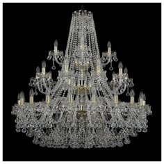 Люстра Bohemia Ivele Crystal 1409 1409/20+10+5/400/3d/G, E14, 1400 Вт