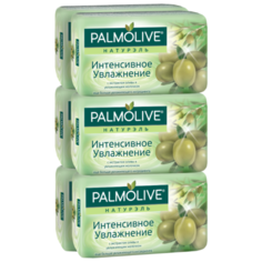 Мыло кусковое Palmolive Натурэль Интенсивное увлажнение с экстрактом оливы и увлажняющим молочком, 6 шт., 90 г