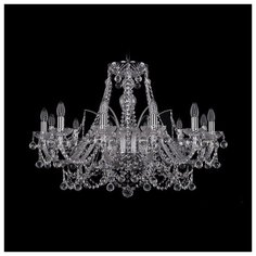 Люстра Bohemia Ivele Crystal 1411 1411/12/300/Ni/Balls, E14, 480 Вт