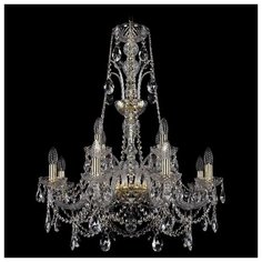 Люстра Bohemia Ivele Crystal 1411 1411/8+4/240/XL-83/G, E14, 480 Вт
