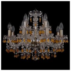 Люстра Bohemia Ivele Crystal 1410 1410/8+4/195/Pa/V1003, E14, 480 Вт