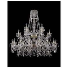 Люстра Bohemia Ivele Crystal 1411 1411/16+8+4/460/2d/G, E14, 1120 Вт
