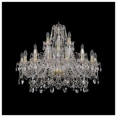 Люстра Bohemia Ivele Crystal 1411 1411/16+8+4/300/G, E14, 1120 Вт