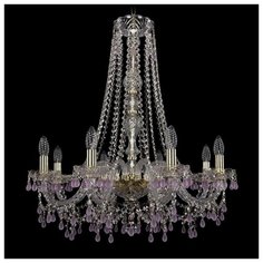 Люстра Bohemia Ivele Crystal 1410 1410/8/240/h-74/G/V7010, E14, 320 Вт