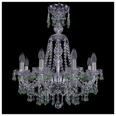 Люстра Bohemia Ivele Crystal 1410 1410/8/195/XL-66/Ni/V5001, E14, 320 Вт