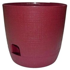 Горшок ТЕК.А.ТЕК Twist 320, 3.3 л, 19х17.5 см бордовый