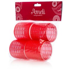 Бигуди-липучки Ameli 3036189 (60 мм) 4 шт. красный