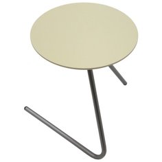 Столик Мебелик Дуэт 7, d: 50 см, металлический/бежевый