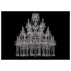 Люстра Bohemia Ivele Crystal 1413/16+8+4/300/3d/Pa, E14, 1120 Вт