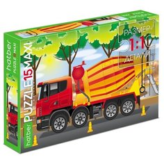 Пазл Hatber Eco Maxi Бетономешалка (15ПЗ4_21065), 15 дет.