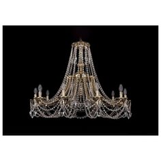 Люстра Bohemia Ivele Crystal 1771 1771/10/340/C/GB, E14, 400 Вт