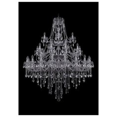 Люстра Bohemia Ivele Crystal 1415 1415/20+10+5/460/3d/Ni, E14, 1400 Вт