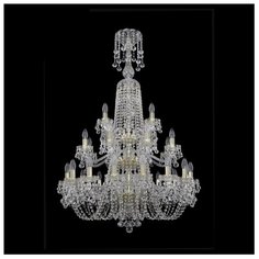 Люстра Bohemia Art Classic 11.26.16+8+4.300.3D.XL-130.GD.B, E14, 1120 Вт