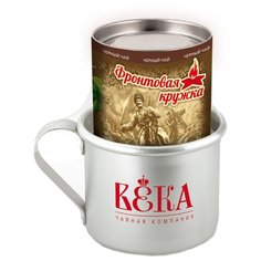 Чай черный Краснодарскiй ВЕКА Фронтовая кружка подарочный набор, 100 г