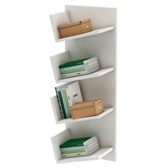 Книжная полка ВМФ Чайка-2 35х22 см , белый