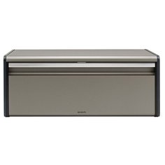 Хлебница Brabantia с поднимающейся крышкой platinum