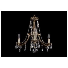 Люстра Bohemia Ivele Crystal 1771 1771/3/190/A/GB, E14, 120 Вт