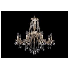 Люстра Bohemia Ivele Crystal 1771 1771/8/220/B/GW, E14, 320 Вт