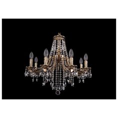 Люстра Bohemia Ivele Crystal 1771 1771/8/190/B/FP, E14, 320 Вт