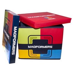 Контейнер Magformers 34х34х28 см (60100) голубой/желтый/зеленый/красный