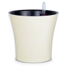 Горшок акиби Комфорт с автополивом, ПИ-24, 17х18 см кремовый