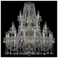 Люстра Bohemia Art Classic 11.12.16+8+4.300.3d.Gd.Sp, E14, 1120 Вт