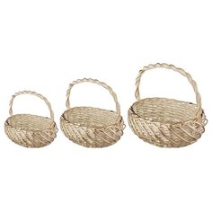 Lefard Набор из 3 корзин 177-105 бежевый