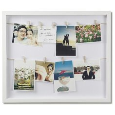 Держатель для фото Umbra Clothesline на 12 фото (полистирол) белый