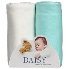 Многоразовые пеленки Daisy трикотаж 90х120 комплект 2 шт мятный