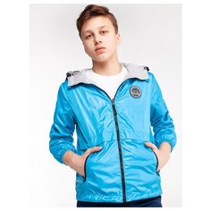 Ветровка Orby 100169 размер 164, гавайский океан/серый меланж