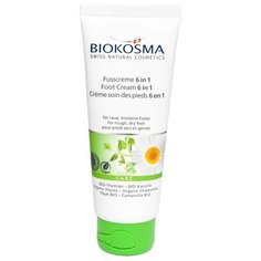 BIOKOSMA Крем для ног 6 в 1 Тимьян и ромашка 75 мл туба