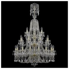 Люстра Bohemia Art Classic 11.21.16+8+4.300.3d.XL-130.Gd.Sp, E14, 1120 Вт