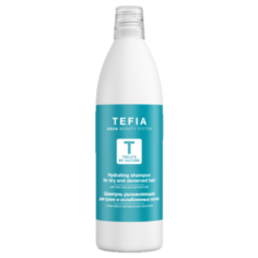 Tefia шампунь Treats By Nature увлажняющий для сухих и ослабленных волос с алоэ вера и миндальным молочком 1000 мл