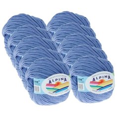 Пряжа Alpina Rene, 100 % хлопок, 50 г, 150 м, 10 шт., №1232 св.фиолетовый