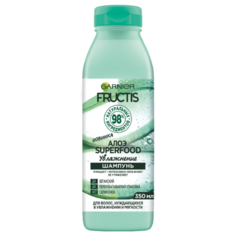 GARNIER Fructis шампунь Алоэ Superfood Увлажнение для волос, нуждающихся в увлажнении и мягкости 350 мл