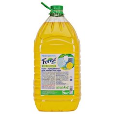 Forest Clean Гель для мытья посуды Сочный лимон с глицерином 5 кг