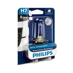 Лампа автомобильная галогенная Philips MasterDuty BlueVision 13972MDBVB1 H7 24V 70W 2 шт.
