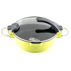 Сотейник GIPFEL Chic 24 см, с крышкой, оливковый