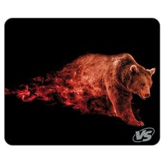 Коврик VS Flames Бурый медведь (A4801) черный/коричневый/красный