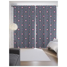 Портьеры JoyArty Волшебная решетка на ленте 265 см (p-12299)