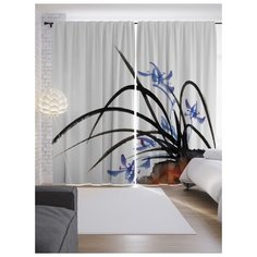 Портьеры JoyArty Букет ирисов на ленте 265 см (p-14933)