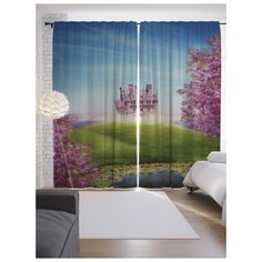 Портьеры JoyArty Сказочное поместье на ленте 265 см (p-11959)