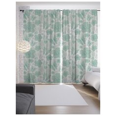 Портьеры JoyArty Цветочные узоры на ленте 265 см (p-12022)