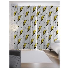 Портьеры JoyArty Падающие молнии на ленте 265 см (p-13185)