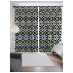 Портьеры JoyArty Звездная цепь на ленте 265 см (p-12321)