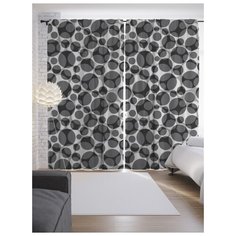 Портьеры JoyArty Сферический дождь на ленте 265 см (p-13543)