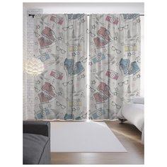 Портьеры JoyArty Молодежный набор на ленте 265 см (p-13154)