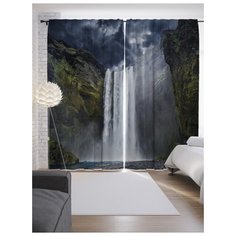 Портьеры JoyArty Небесный водопад на ленте 265 см (p-13901)