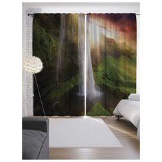 Портьеры JoyArty Сказочный водопад на ленте 265 см (p-13907)