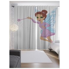 Портьеры JoyArty Симпатичная фея на ленте 265 см (p-15598)